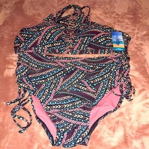 Rue21 Tribal print 2 piece swimsuit